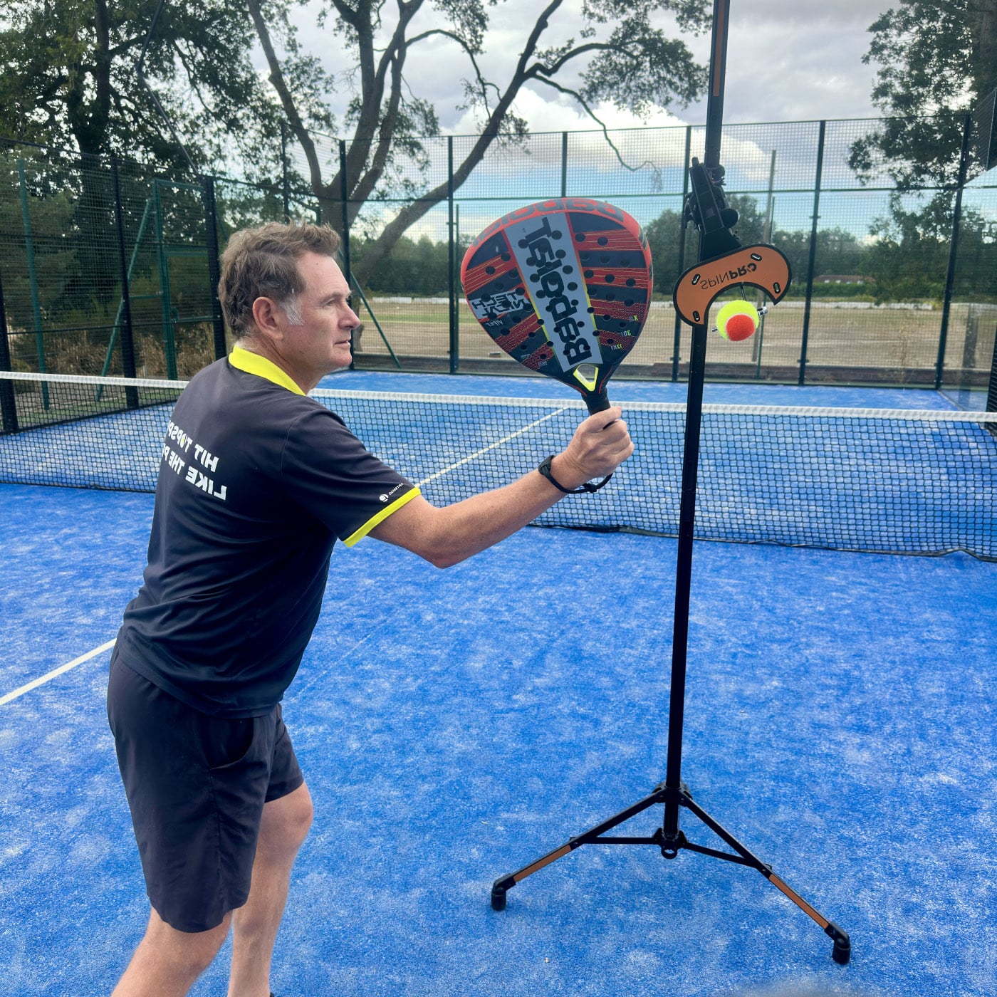 Bandeja practice with SpinPro for Padel