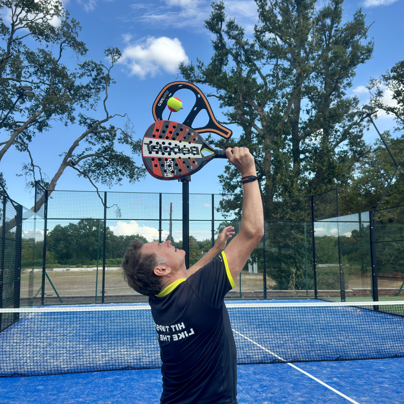 Rulo and kick-smash practice with SpinPro for Padel