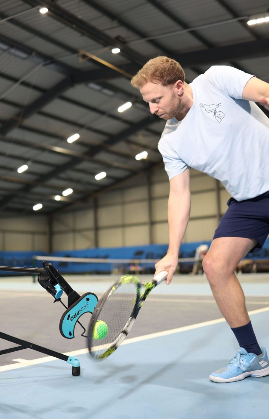 Slice practice with SpinPro for Tennis