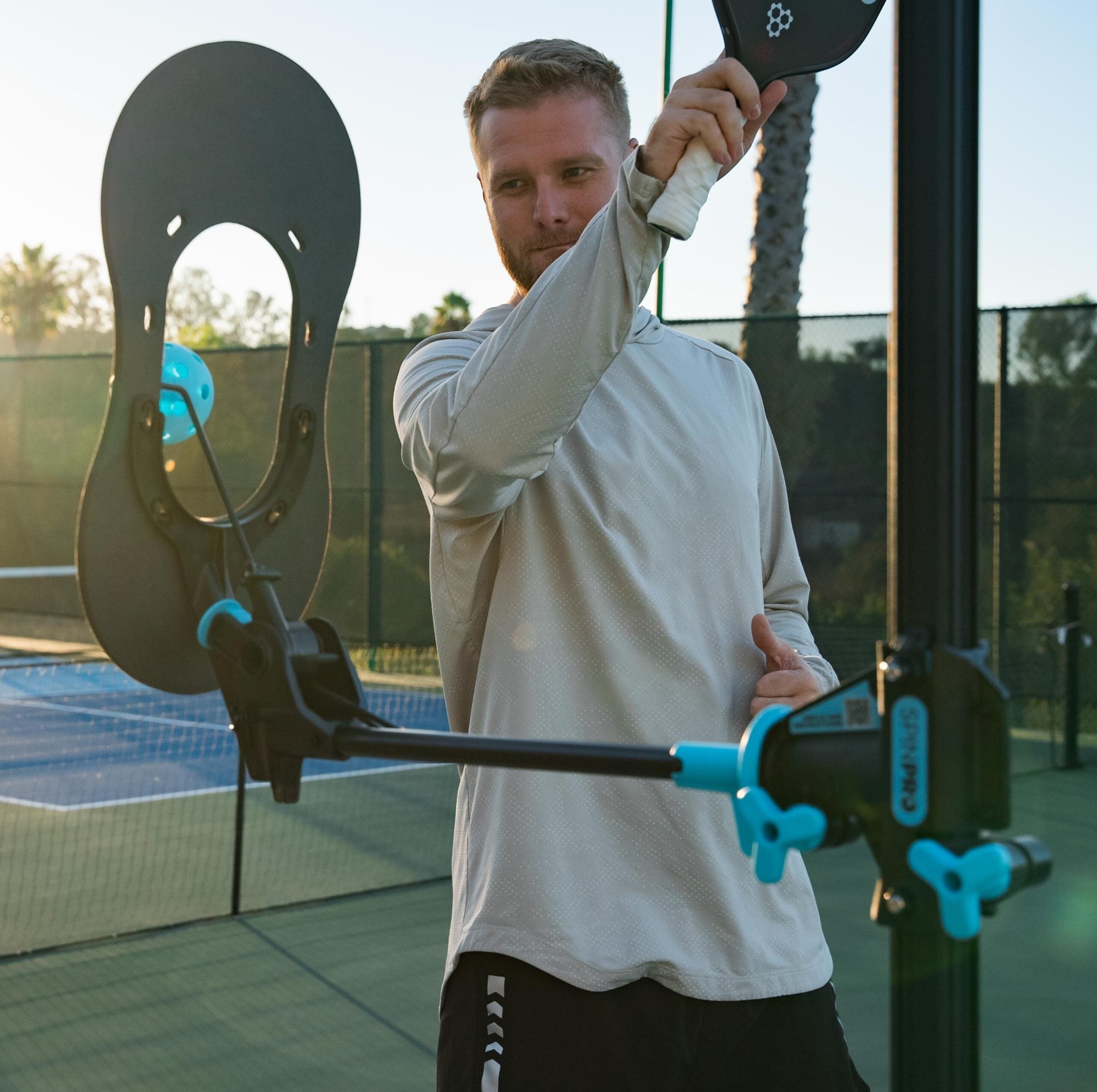 Player feeling the ball roll across the SpinPro screen