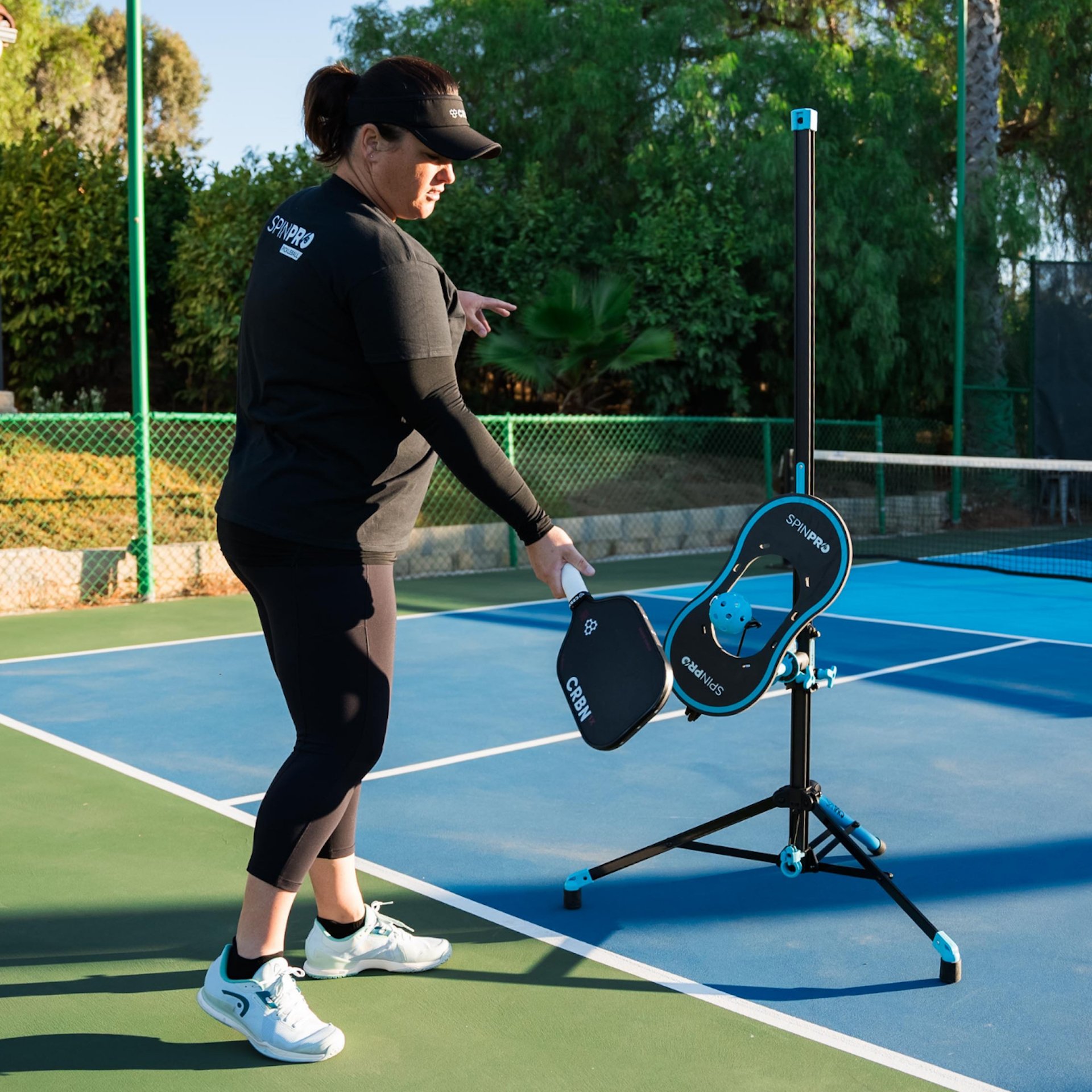SpinPro for Pickleball on court