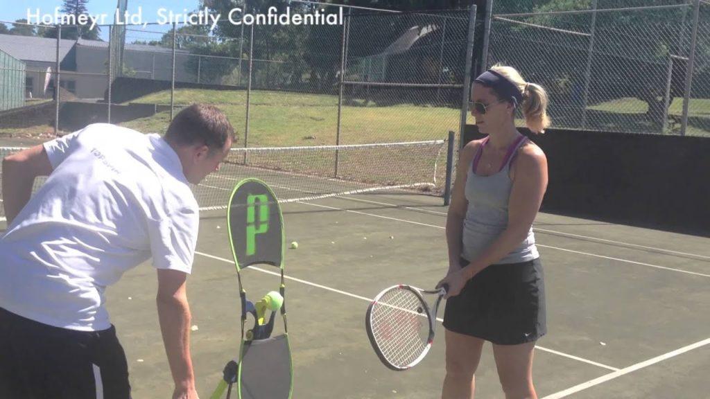 Double-hand topspin backhand after using TopspinPro for 30 sec