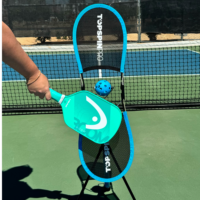 Topspinpro Pickleball Forehand Brush 1 From Behind