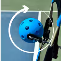 Topspinpro Pickleball Spinning Ball Close Up